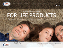 Tablet Screenshot of forlifeproducts.com